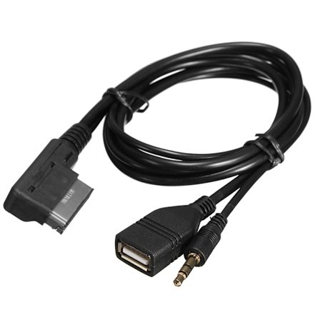 Musik MDI AMI MMI-interface USB+Oplader AUX-kabel til A6L A8L Q7 A3 A4L A5 A1