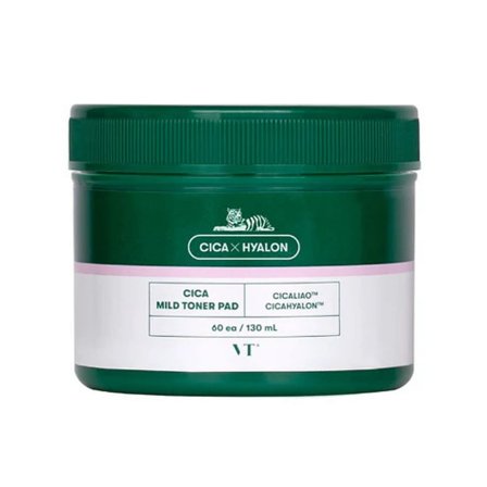 VT Cosmetics Cica Mild Toner Pad, Skincare, Renseprodukter, Skintonic