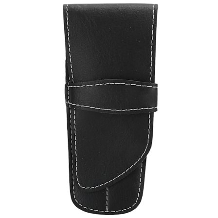 Salon Hår Saks Taske PU Læder Professionel Bærbar Saks Opbevaringsholder Organizer Sort