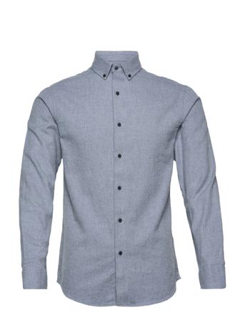 Bs Tromsoe Casual Slim Fit Shirt Skjorta Casual Blå Bruun & Stengade