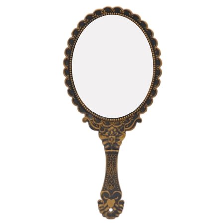 Håndspejl Retro håndspejl med håndtag makeupspejl rejsespejl