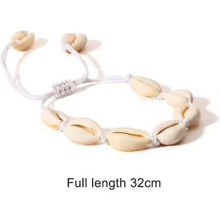 2 st Halsband och Armband i Snäckskal, Halsband i Snäckskal, Halsband i Snäckskal