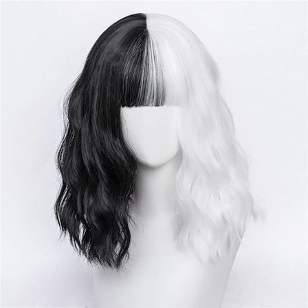 Peruker Cruella De Vil Kuila Cosplay - high quality