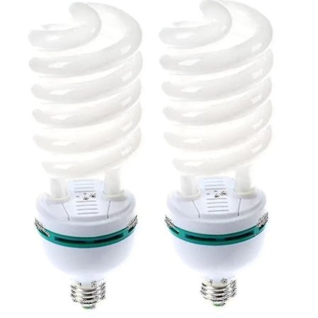 2x 105W (525W vastaava) 5500K valokuvaus päivänvalo E27 kanta CFL-lamppu