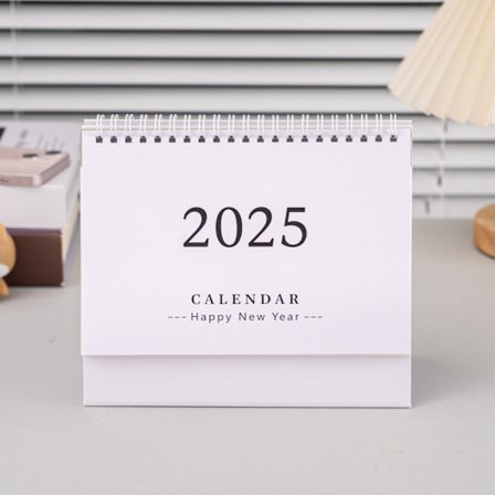 Ny 2025 skrivbords kalender enkel liten fräsch kreativ skrivbords prydnad plan stans kort anteckningsblock engelsk kalender