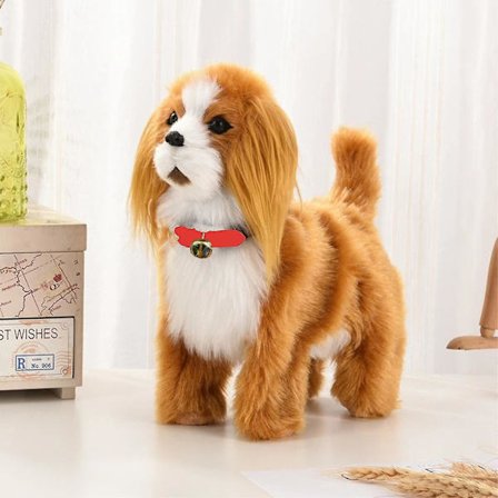 Gaverobot Hundelegetøj Interaktiv Elektronisk Plys Hvalp Lydkontrol Teddy Gå Gø Med Musik Berøring Kontrol Robotdyr Kæledyr F