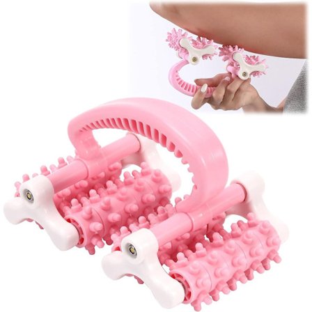 Massageudstyr - Ben fascia rulle - Muskelrulle - Pink