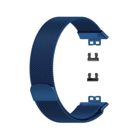 Milanese Loop Metall Armband Huawei Watch Fit - Mörk Blå Darkblue Mörk Blå