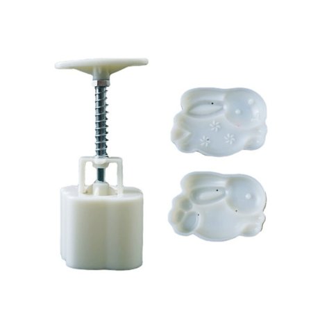 Plast Mooncake Stempel Sød Kanin Form Mooncake Form Festival DIY Håndpresse Mooncake Udstikkere Bageri Dekorations Gadget