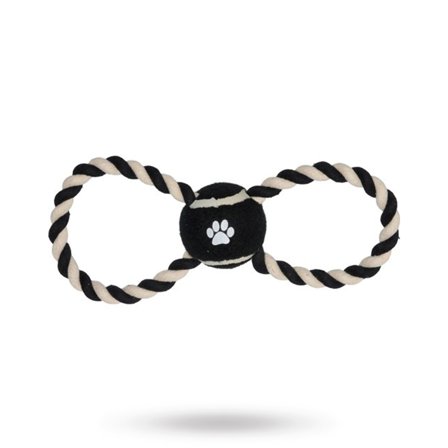 Companion - Companion Rope Ring Med tennisboll - Hundleksaker
