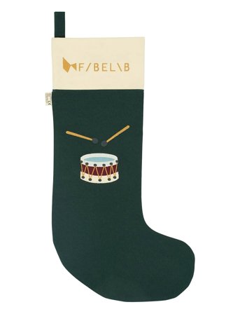 Fabelab Christmas Stocking Green - Green - ONE SIZE