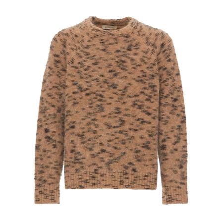 Laneus Round-neck Strik Brun, Herre Strik