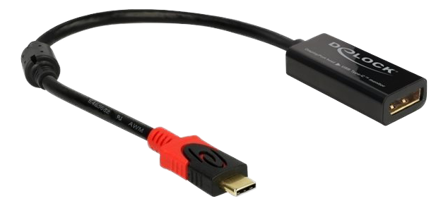 Delock Thunderbolt-adapter - USB-C til DisplayPort - 20 cm