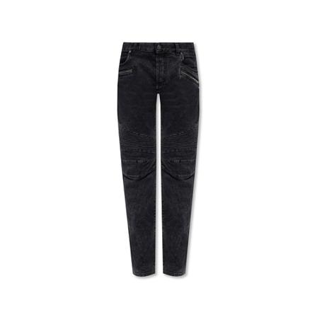 Balmain Jeans with logo , Grijs , Heren , Maat: W33