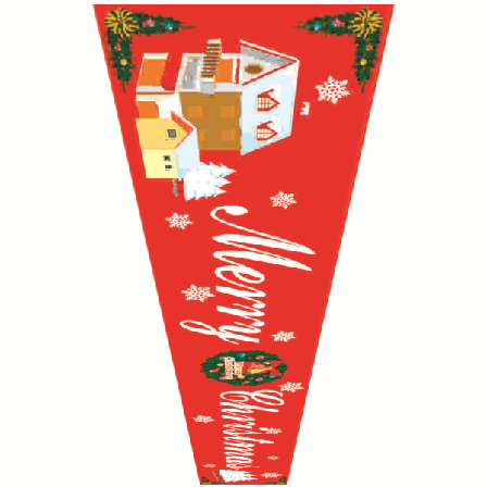 Christmas Banner Hotel Office Bar Flag Party Festival Holiday