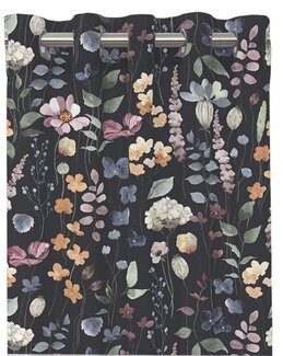 Öljettlängd Tilde med tryckt blommotiv 2-pack Blå - Redlunds