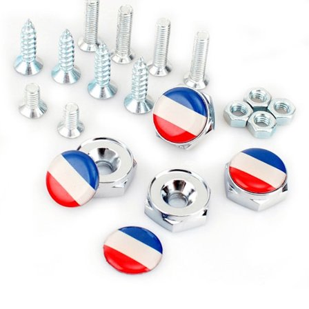 Skruer til registreringsplade Bil Motorcykel nummerplade - Frankrig