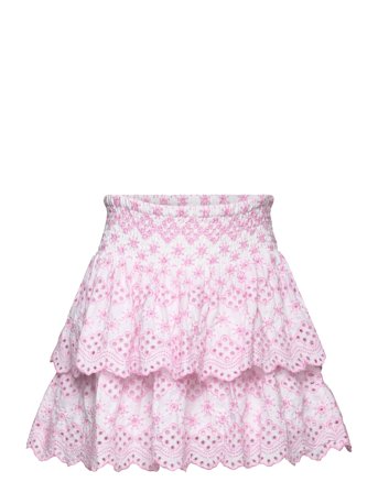 Skirt Schifflie Embroidery Pink Lindex