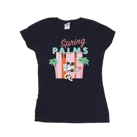 Disney Womens/Ladies Minnie Mouse Spring Palms Bomull T-shirt X