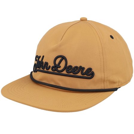 John Deere - Beige snapback Caps - Vintaged Jd Raised Brown Snapback @ Hatstore