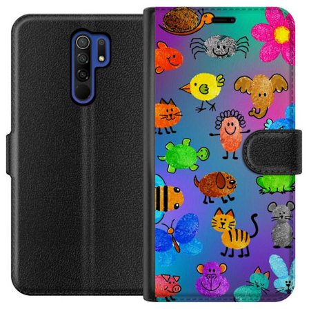 Yhteensopiva Lompakkokotelo Xiaomi Redmi 9 Little Scribble Friends