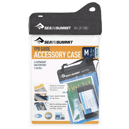 Sea to Summit Tpu Accessory Case 120x165mm Waterproof Medium Black Clear