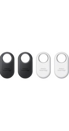 Samsung Galaxy SmartTag2 sporingsbrikke 4-pack (sort/hvit) Utskiftbart batteri, IP67, opptil 700 dager batteritid