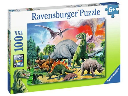 Pussel Dinosaurier 100 bitar - Lyreco - Skola och förskola - Lekmaterial - Pussel - Askpussel