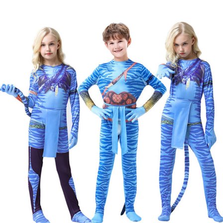 Avatar 2 kostume kostume, Jumpsuit til børn med Halloween-print