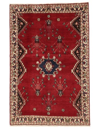Tapis Shiraz 128X195 Rouge Foncé/Marron (Laine, Perse)