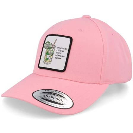 Iconic - Rosa adjustable Keps - Mojito Drink Patch Pink Adjustable @ Hatstore