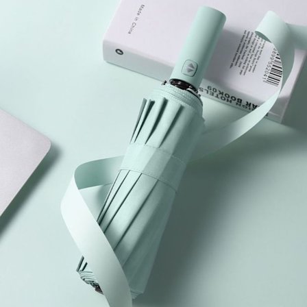 Automatisk Paraply 12 Ribs Paraply GRØNN