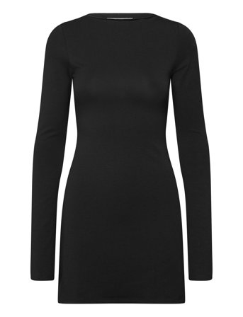 Weekday Long Sleeve Mini Dress - Black - M