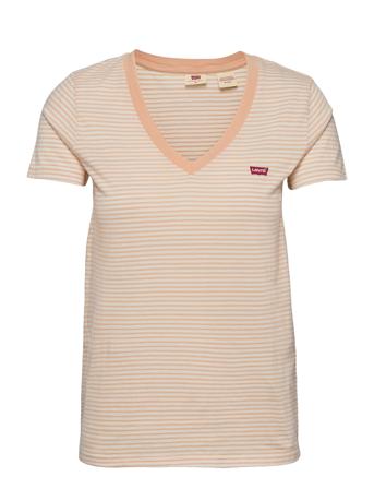 Perfect Vneck Annalise Stripe Orange LEVI ́S Women