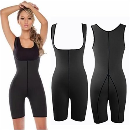 Neopren Kroppsformare Sexig Kvinnor Viktminskning Sport Korsett Jumpsuit