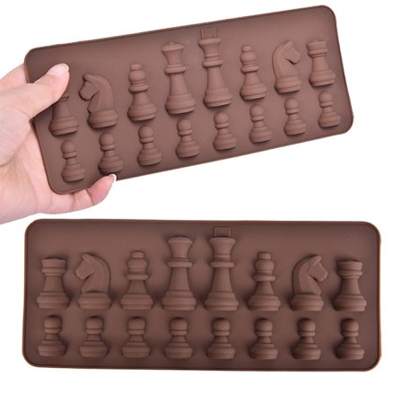 1 STK New Chess Silikone Chokolade Forme DIY Kage Dekoration Kitc