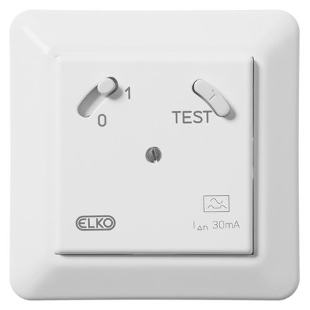 Elko EKO30155 Jordfeilbryter renhvit, type A, Stikkontakter & kabler