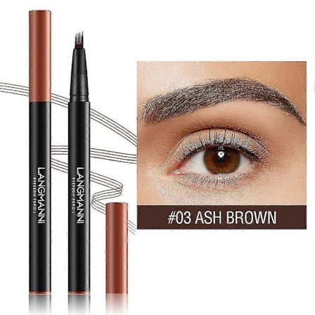 Magic Eyebrow Pencil, 2024 Päivitetty Microblade Kulmakynä Kaksipäinen Vedenkestävä