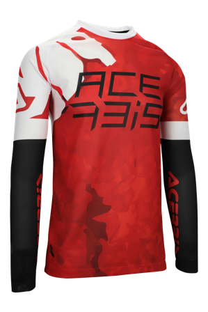 Acerbis J Windy Vent Watermark MX Jersey Red/White M