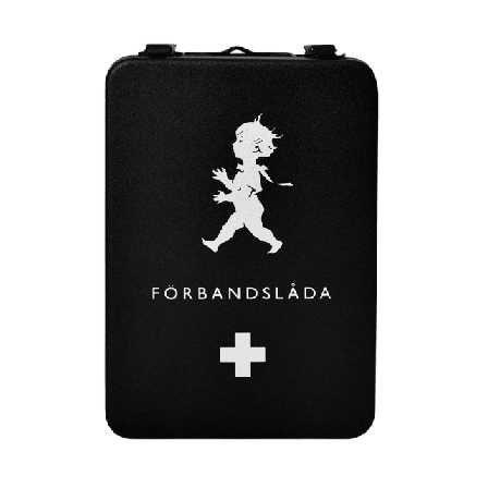 Solstickan Design Förbandslåda 23 cm Garderob Svart 16,5x23x7