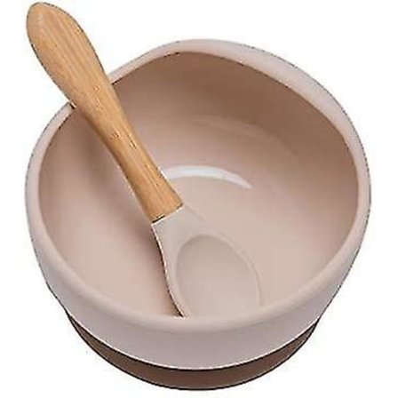 Babytallerken med sugekopp Silikonbolle med sugekopp N