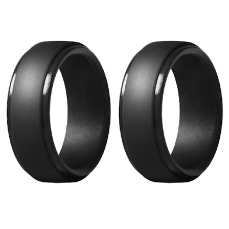 2x 8mm Silikonringer for menn og kvinner