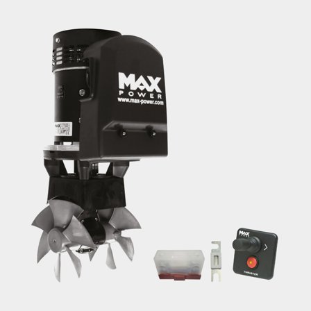 Příďový pohon Max Power CT125, 24 V, 115 KgF, tunelová montáž, 2 lodní šrouby, s joystickem + pojistkou a držákem pojistky, vhodný pro lodě mezi 34 - 