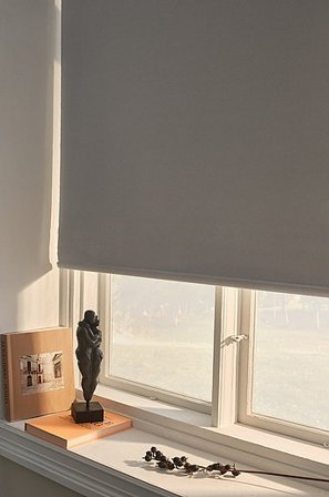 Jotex - Verduisterende Rolgordijn Linnen-mix Lichtgrijs Lichtgrijs - ELIA - Koop Verduisterende gordijnen bij Jotex