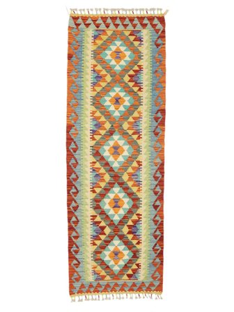 Alfombra Oriental Kilim Afghan Old Style 66X197 De Pasillo (Lana, Afganistán)