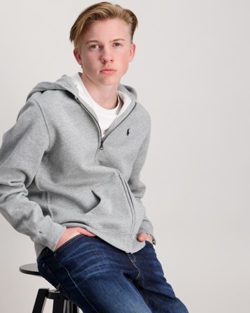 Polo Ralph Lauren Fleece zip hoodie Harmaa Hupparit/Hoodie Pojat - Kids Brand Store