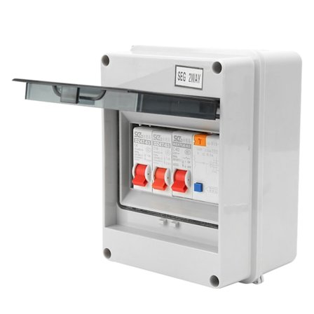 2-vägs garage husvagn konsumentenhet 40A 30mA jordfelsbrytare 2MCB 6a16A