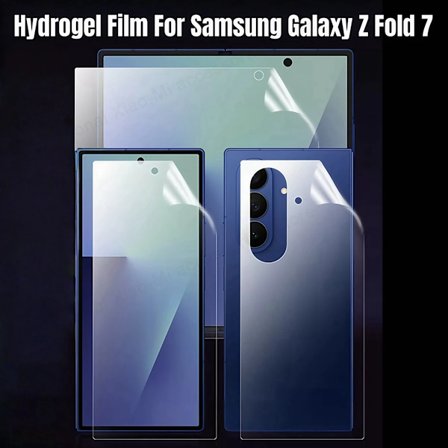 3-pack Anti-Rep Hydrogel Film kompatibel med Samsung Galaxy Z Fold 7 6 5 4 Mjukt Inre Främre Baksida Skärmskydd kompatibel med Samsung ZFold 6 7