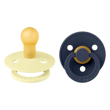 BIBS Pacifier Colour 2 Pack Latex Luna/Deep space Size 1, Børn & Forældre, Sutter, Latexsutter