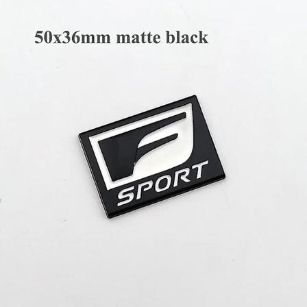 3D Metal Musta Punainen Logo F SPORT -embleemi FSPORT-nimikilpi Auton Loksutussarjan Tarra Takaluukun Tarra Lexus F SPORT Tarratarvikkeet-Xin 50mm 